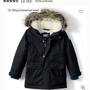 Lands' End Cream Sherpa Jacket